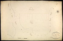 Montreuillon, cadastre ancien : plan parcellaire de la section A dite d'Oussy, feuille 3
