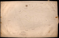 Tannay, cadastre ancien : plan parcellaire de la section B dite de Tannay, feuille 2