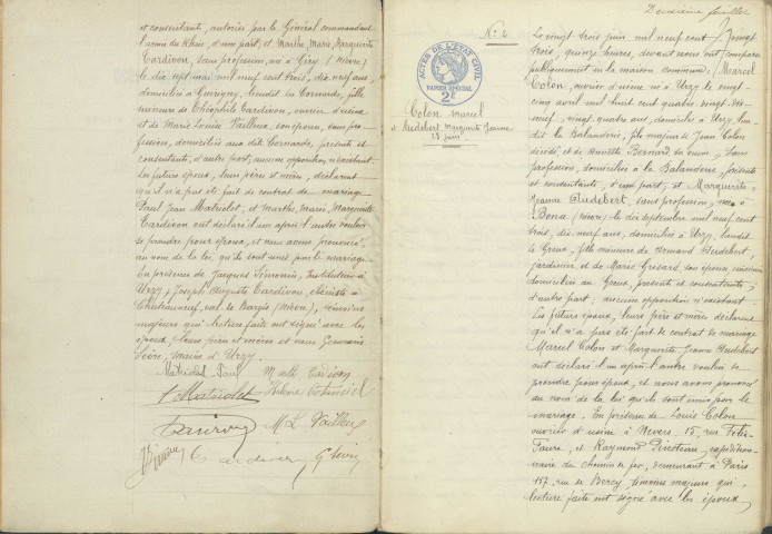 Urzy : actes d'état civil.