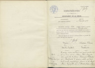 Vandenesse : actes d'état civil.