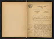 Saint-Amand-en-Puisaye : actes d'état civil, table décennale.