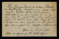 DARTON, commandant à Nevers : 1 lettre.