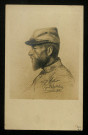 Portrait du soldat J. Robert : reproduction d'un dessin de Gustave Mohler.
