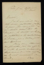 DURUY (Victor), écrivain et homme politique, membre de l'Académie française (1811-1894) : 1 lettre.