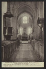 SAINT-VERAIN (Nièvre) – Intérieur de l’Église. Monument Historique contemporain des Croisades