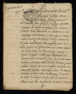 Procédure civile. - Tutelle Desprez, arrérages de rente pour Millin de Montgirard fauconnier contre Millin de Marigny subrogé tuteur : copie d'une transaction du 29 août 1733.