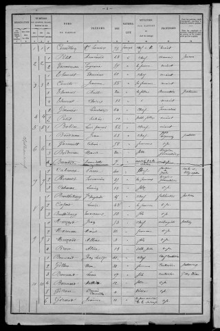 Châteauneuf-Val-de-Bargis : recensement de 1901