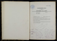 Menou : actes d'état civil.