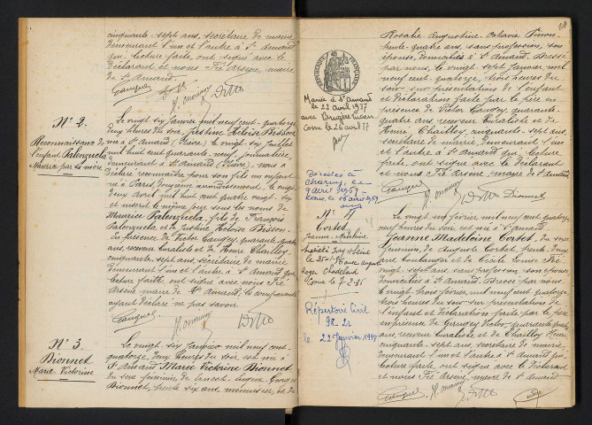 Saint-Amand-en-Puisaye : actes d'état civil.