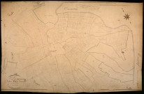 Saint-Germain-des-Bois, cadastre ancien : plan parcellaire de la section A dite de Cervenon, feuille 1