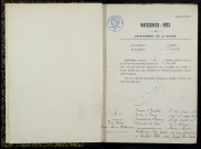 Courcelles : actes d'état civil.