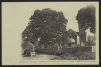 MARCY, près Varzy. - L’Église et son tilleul (côté Ouest) – Tronc de 14 mètres de circonférence.