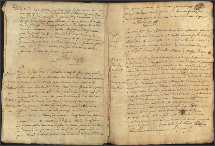 Saint-Vérain : registres paroissiaux.