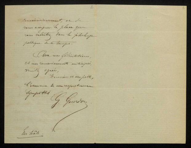 GOURDON (Georges), poète à Rochefort (Charente-Maritime), directeur de La Tablette des Deux Charentes (1852-1915) : 17 lettres, manuscrit.