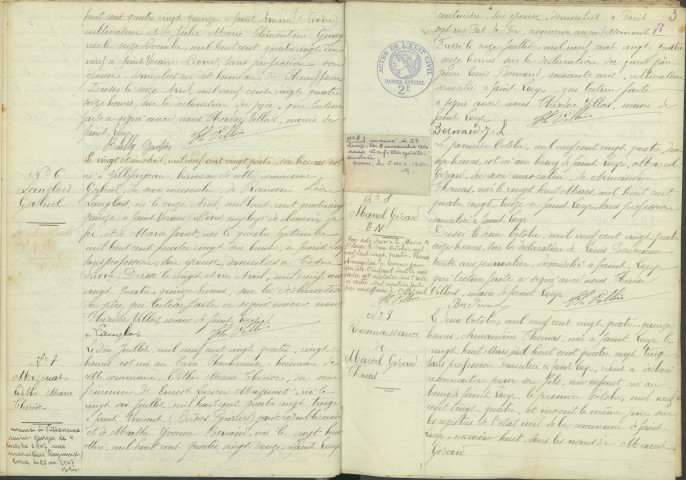 Saint-Loup : actes d'état civil.