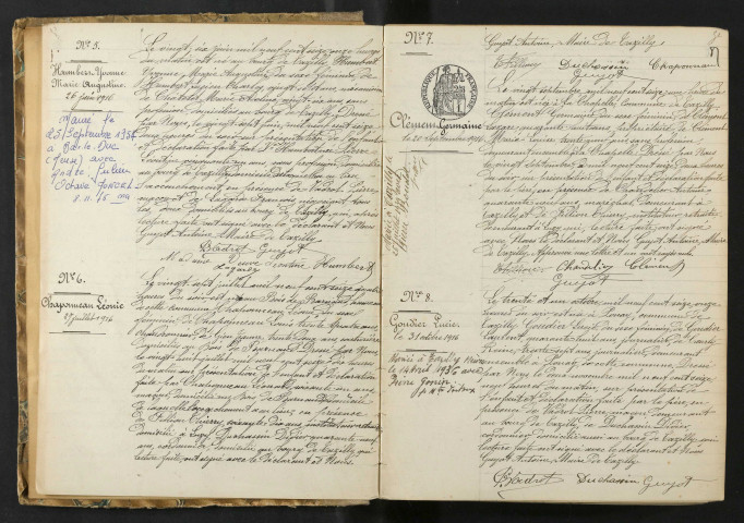 Tazilly : actes d'état civil.