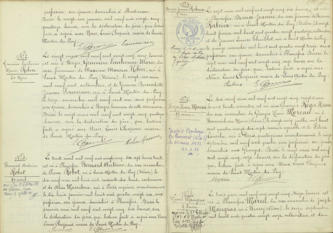 Saint-Martin-du-Puy : actes d'état civil.