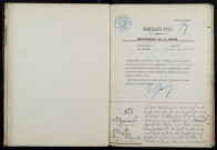 Lucenay-lès-Aix : actes d'état civil (mariages).