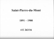 Saint-Pierre-du-Mont : actes d'état civil.