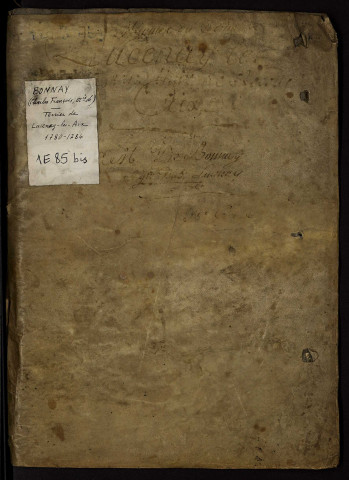 Fief de Lucenay-lès-Aix : terrier avec table nominative.