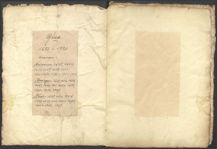 Glux-en-Glenne : registres paroissiaux.