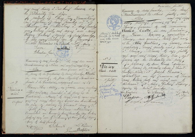 Saint-Franchy : actes d'état civil.