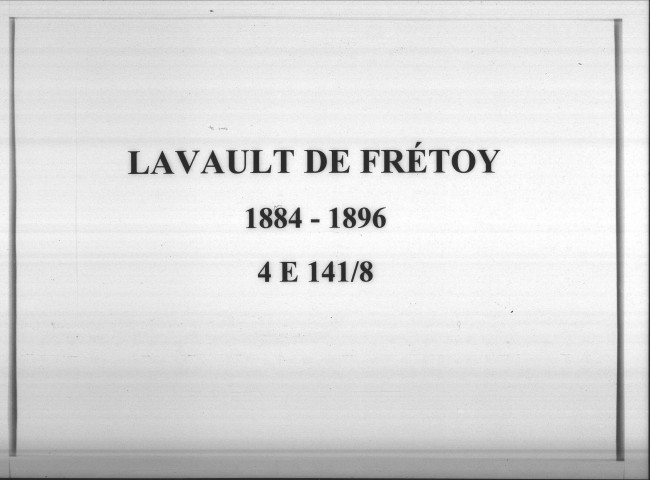 Lavault-de-Frétoy : actes d'état civil.