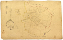 Corvol-d'Embernard, cadastre ancien : plan parcellaire de la section A dite de Trécy, feuille 3
