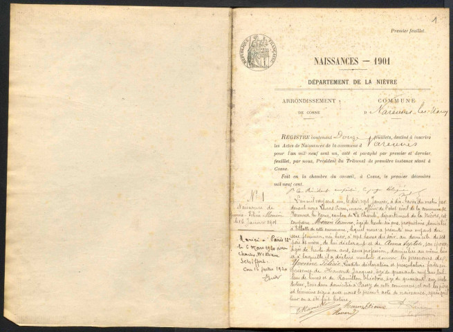 Varennes-lès-Narcy : actes d'état civil.