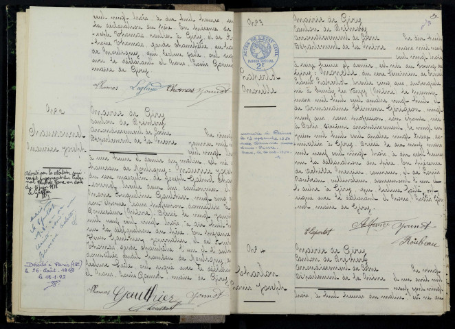 Giry : actes d'état civil.