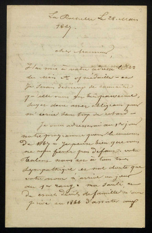 ROMIEUX (Gaston), secrétaire de l'Académie de La Rochelle : 2 lettres.