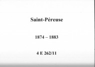 Saint-Péreuse : actes d'état civil.