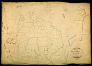 Onlay, cadastre ancien : plan parcellaire de la section B dite du Bourg, feuille 2