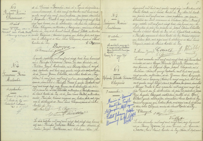 Saint-Martin-du-Puy : actes d'état civil.