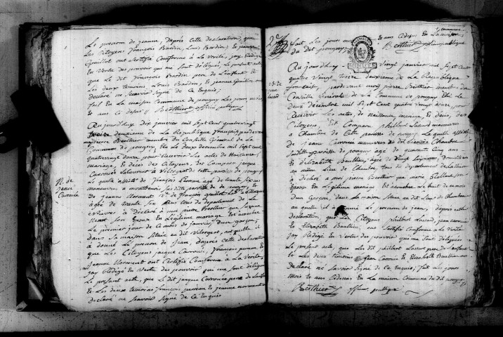 Pougny : actes d'état civil.