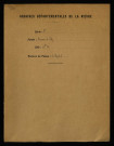 Recueil de lièves terrier. - « Liève de la terre, justice et seigneurye de Vitry appartenant à puissante dame Françoise de la Baulme ». Relevé des redevances dues d'après les indications d'un terrier perdu ; indication des tenanciers et de ceux qu'ils ont remplacés ; quelques mentions des recettes effectuées pour l'année 1601.