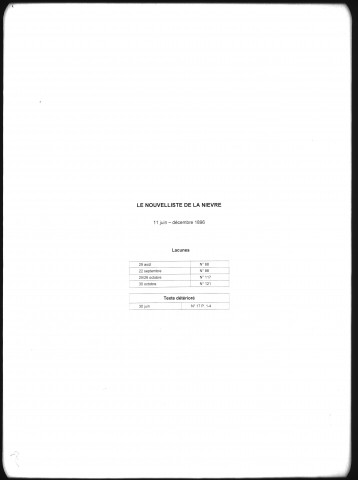 Le Nouvelliste de la Nièvre