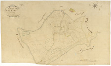 Lamenay-sur-Loire, cadastre ancien : plan parcellaire de la section B dite de Craux, feuille 2