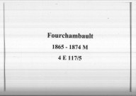 Fourchambault : actes d'état civil.