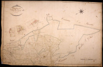 Vandenesse, cadastre ancien : plan parcellaire de la section A dite de Nourry, feuille 1
