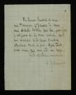 BESANCON (Arthur), curé de Beaumont-la-Ferrière et de Saint-Saulge (né en 1860) : 17 lettres, manuscrits.