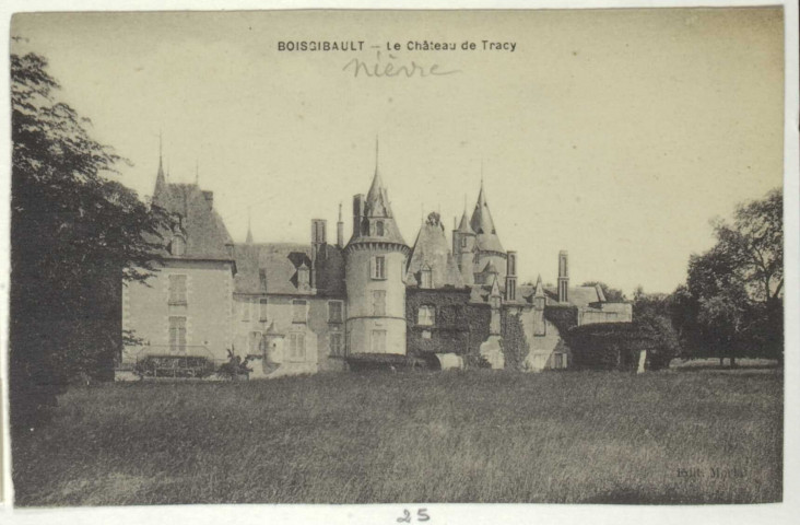TRACY-SUR-LOIRE – BOISGIBAULT – Le Château de Tracy