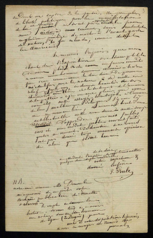 FOULC (Jacques), professeur et poète (1800-1872) : 13 lettres, manuscrit.