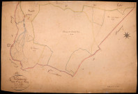 Vielmanay, cadastre ancien : plan parcellaire de la section C dite du Bourg, feuille 4