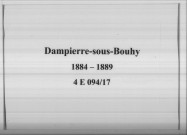 Dampierre-sous-Bouhy : actes d'état civil.