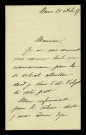 LABEAUME (Henriette), à Nevers : 1 lettre.