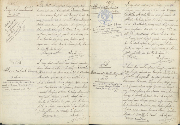 Suilly-la-Tour : actes d'état civil.