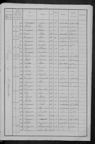 Saint-Quentin-sur-Nohain : recensement de 1896