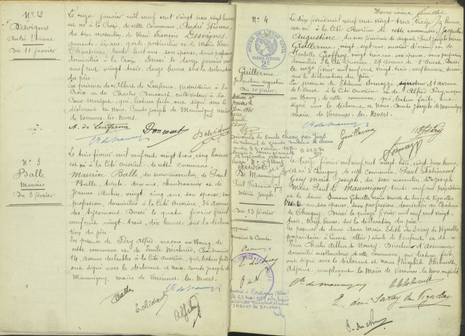 Varennes-lès-Nevers : actes d'état civil (naissances).