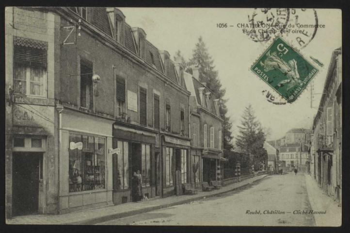 CHATILLON - Rue du Commerce et du Champ-de-Foire